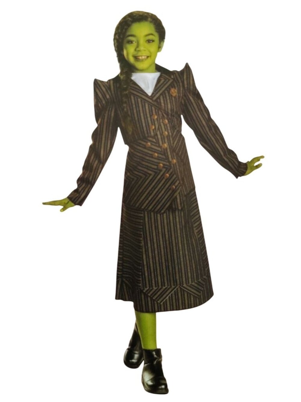 Wicked Elphaba Costume Girls Size Small 6 6X Shiz University Dress Jacket